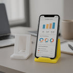 ALVENZA Mobile Phone Stand – Adjustable Foldable & Portable Plastic Holder
