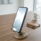 ALVENZA Adjustable Mobile Phone Stand – Sturdy & Compact Workspace Accessory