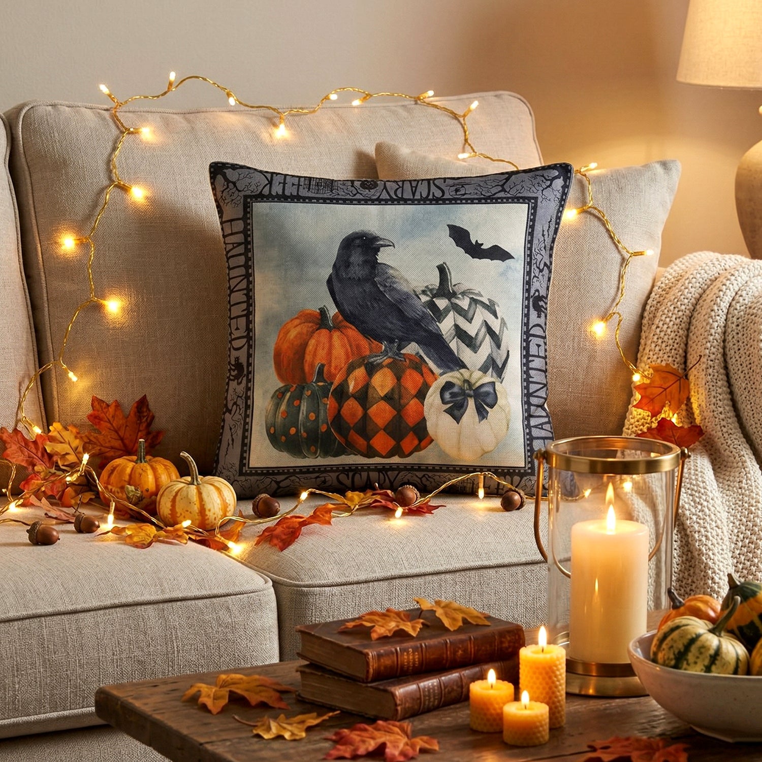 Decorative Cushion Cover Stylish Zipper Closure for Home Decor - Detail View 7