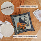 Decorative Cushion Cover Stylish Zipper Closure for Home Decor - Front View