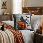 Decorative Cushion Cover Stylish Zipper Closure for Home Decor - Back View