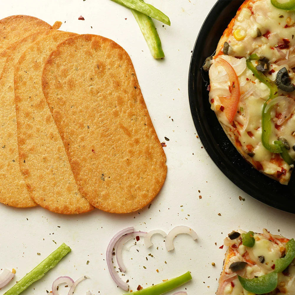 Pizza Mini Slim Bites Low-Calorie Crunchy Snack | Maniarr's - Front View