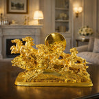 ALVENZA Seven Running Horses Showpiece – Symbol of Success & Positive Energy