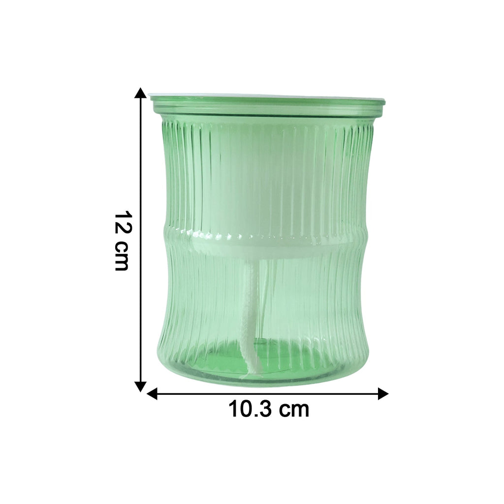 Self-Watering Bamboo Style Plastic Flower Pot Easy Indoor Plant Care - Detail View 6