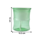 Self-Watering Bamboo Style Plastic Flower Pot Easy Indoor Plant Care - Detail View 6