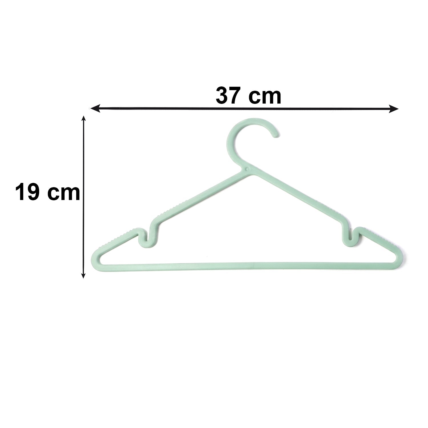Plastic Clothes Hangers Non-Slip Design for Safe Grip and Organization - Detail View 6
