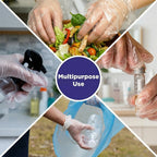 Disposable Plastic Gloves Hygienic & Durable for Food & Cleaning - Detail View 5