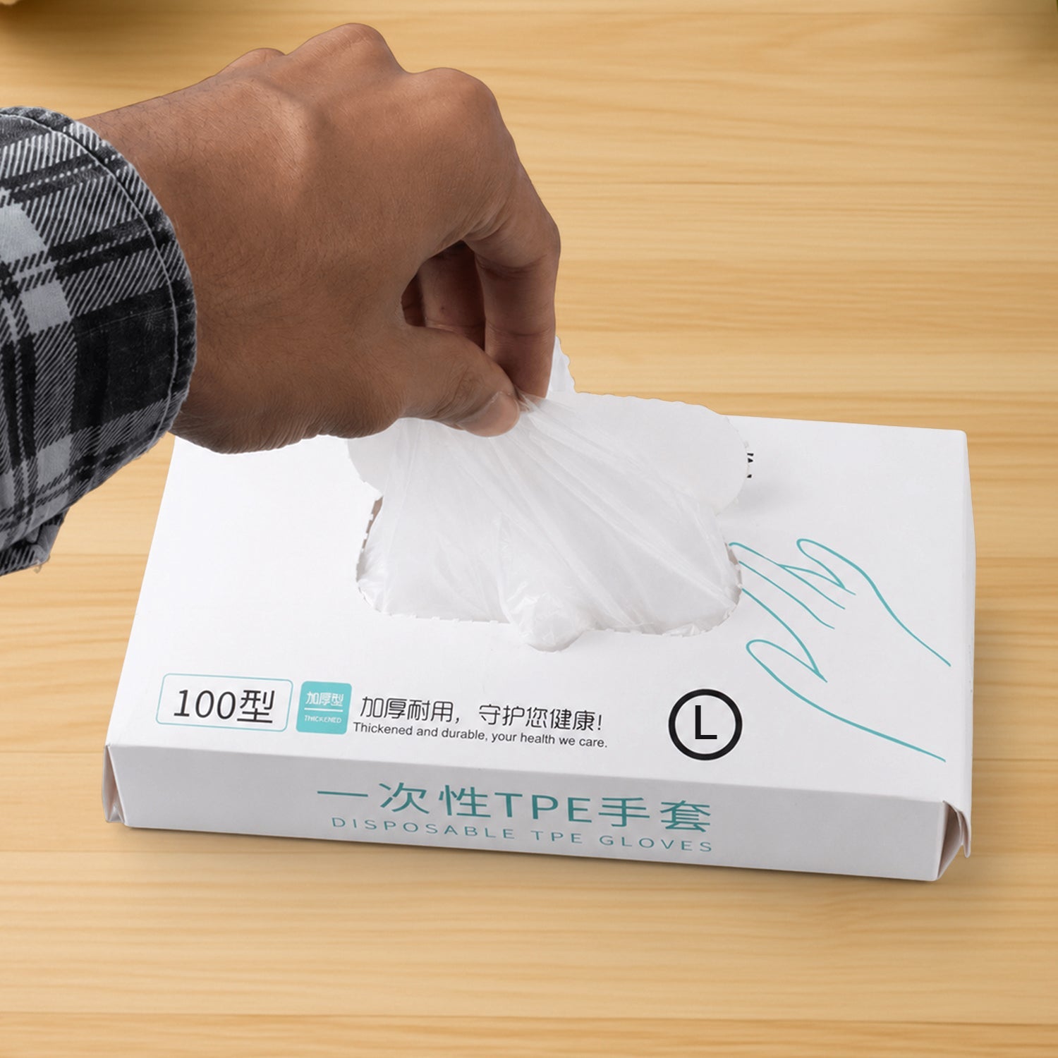 Disposable Plastic Gloves Hygienic Food & Cleaning Protection - Detail View 8