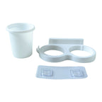 Wall Mounted Toothbrush Holder Set Space-Saving Bathroom Organizer - Detail View 5