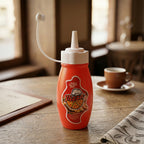 Small Plastic Squeeze Sauce Bottle Easy dispensing for condiments - Front View