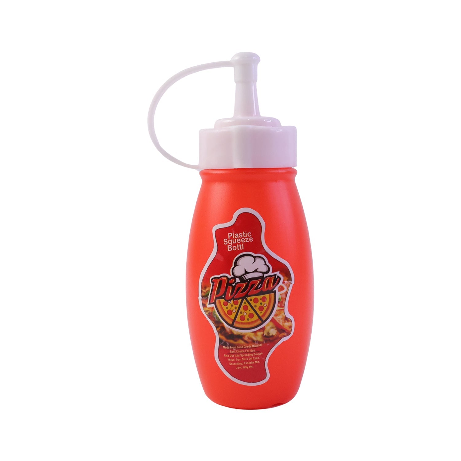 Small Plastic Squeeze Sauce Bottle Easy dispensing for condiments - Back View