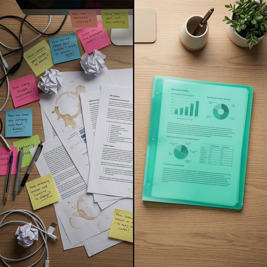 A4 Size Transparent Ring Binder Folder Durable for Document Organization - Detail View 8