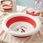 Foldable Baby Bathtub Non-Slip, Portable & Safe for Infants - Front View