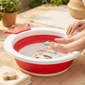 Foldable Baby Bathtub Non-Slip, Portable & Safe for Infants