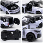 ALVENZA Light and Sound Metal Pull Back Car Toy, Die Cast SUV Model for Kids (1 Pc)