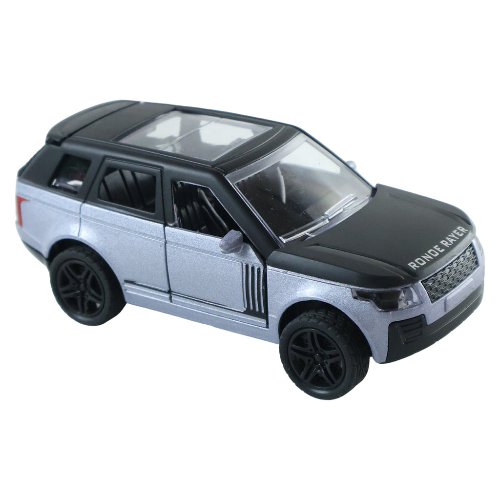 ALVENZA Light and Sound Metal Pull Back Car Toy, Die Cast SUV Model for Kids (1 Pc)