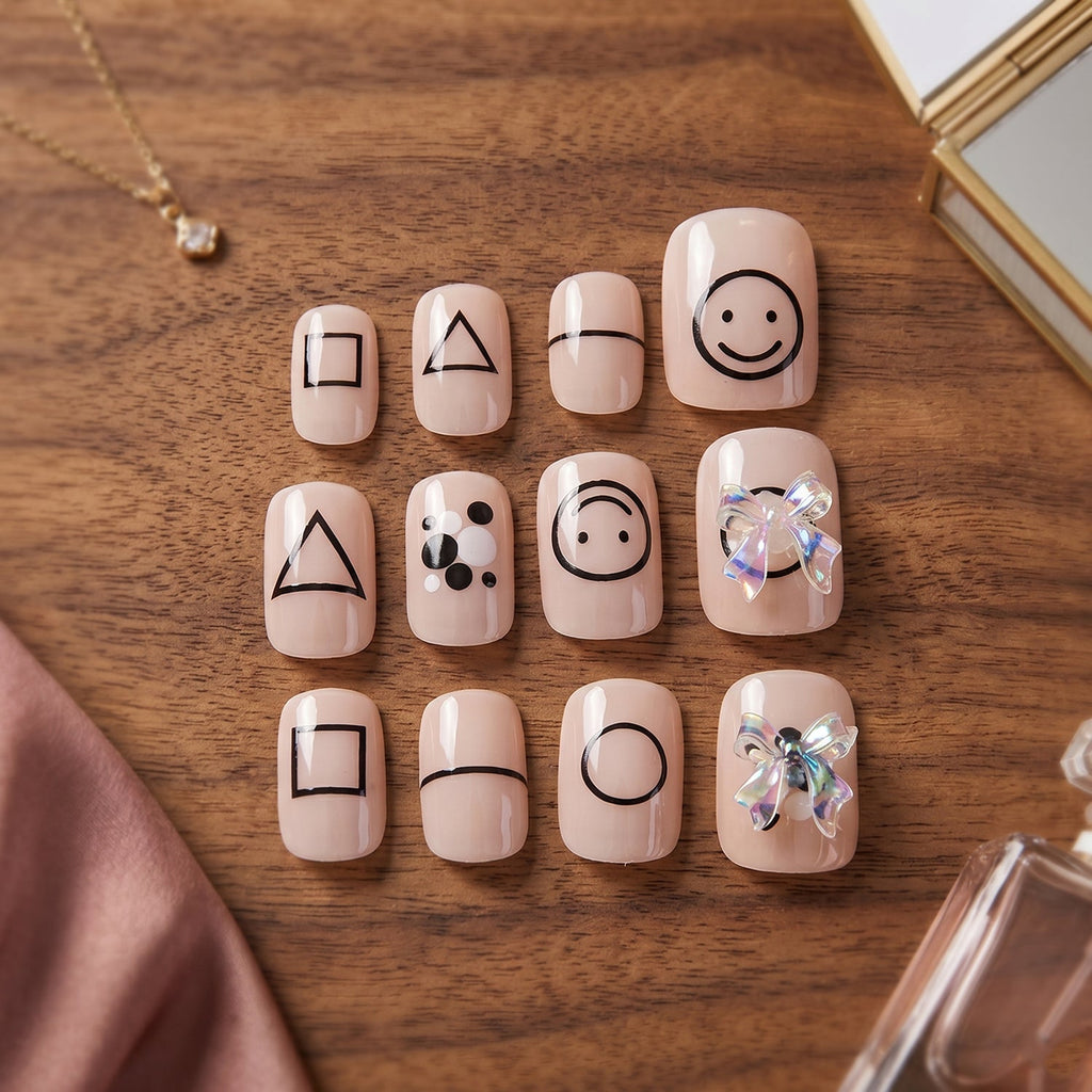Press-On Nails Reusable False Nail Set with Strong Glue for Equally Glam Looks - Detail View 6