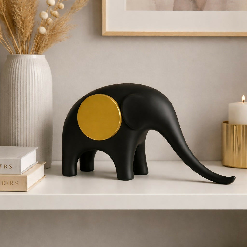 ALVENZA Modern Elephant Showpiece – Elegant Home Decor Accent