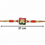 ALVENZA Ganesha Rakhi, Elegant Designer Thread for Raksha Bandhan