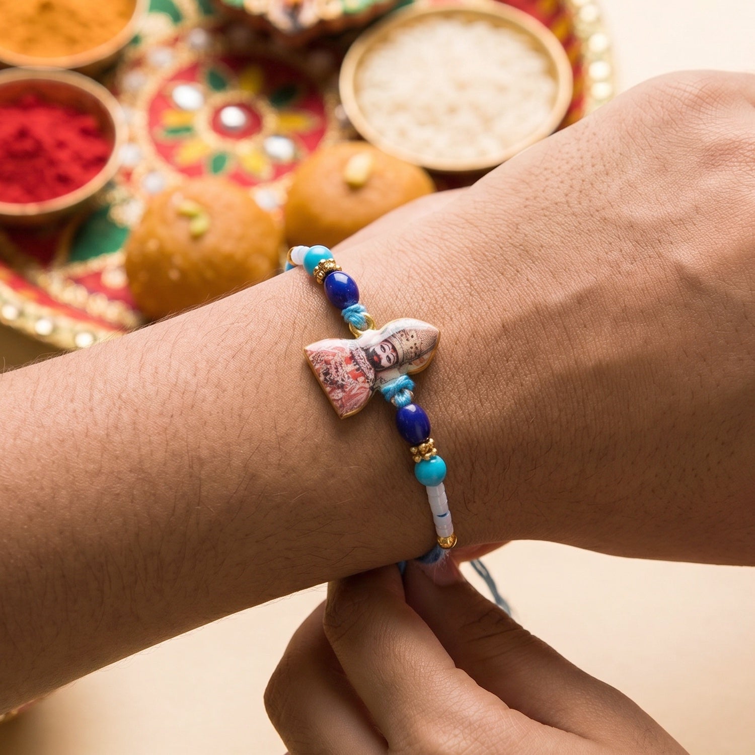 ALVENZA Khatu Shyam Ji Devotional Rakhi – Symbol of Love & Protection