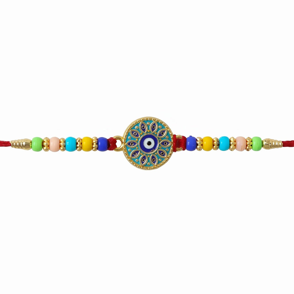 ALVENZA Evil Eye Mandala Rakhi – Symbol of Love and Protection