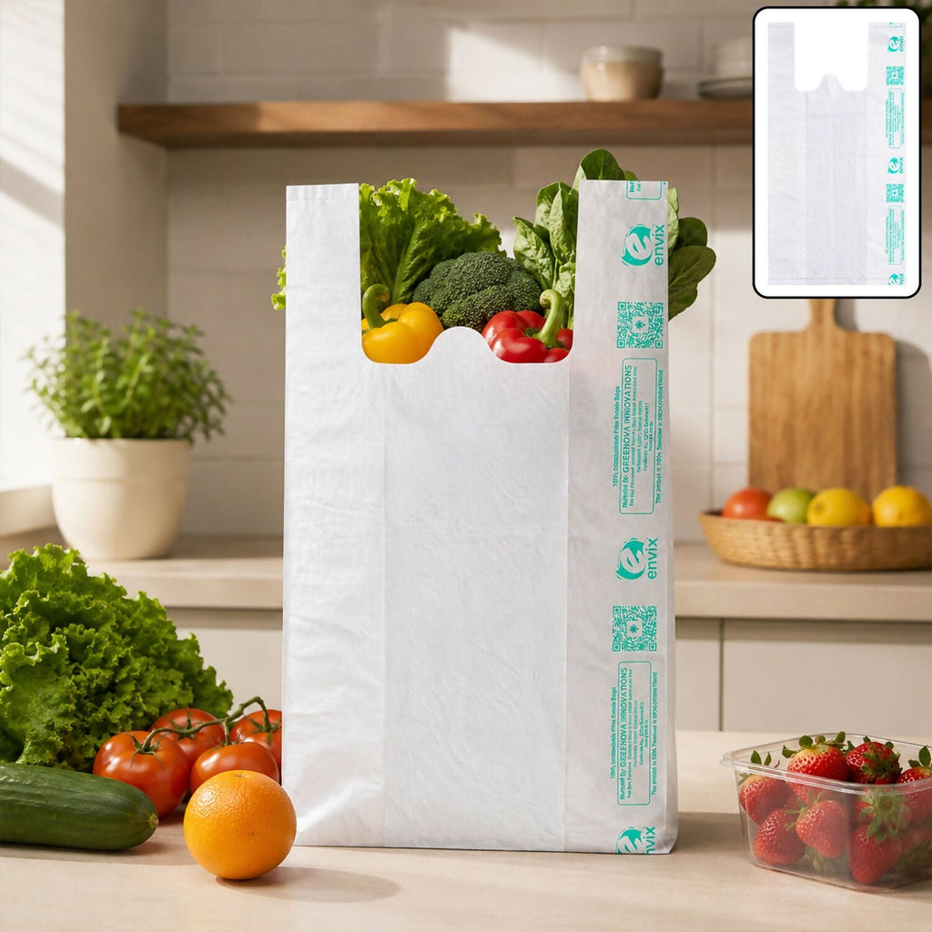 Eco-Friendly Compostable Carry Bag – Strong, Lightweight & Reusable