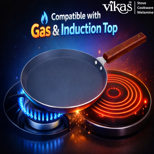 ALVENZA Ceramic Dosa Tawa – Non-Stick, Induction Compatible for Healthy Cooking