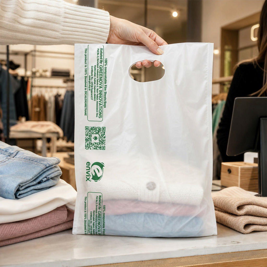 Eco-Friendly Compostable Carry Bag – Durable & Stylish Packaging