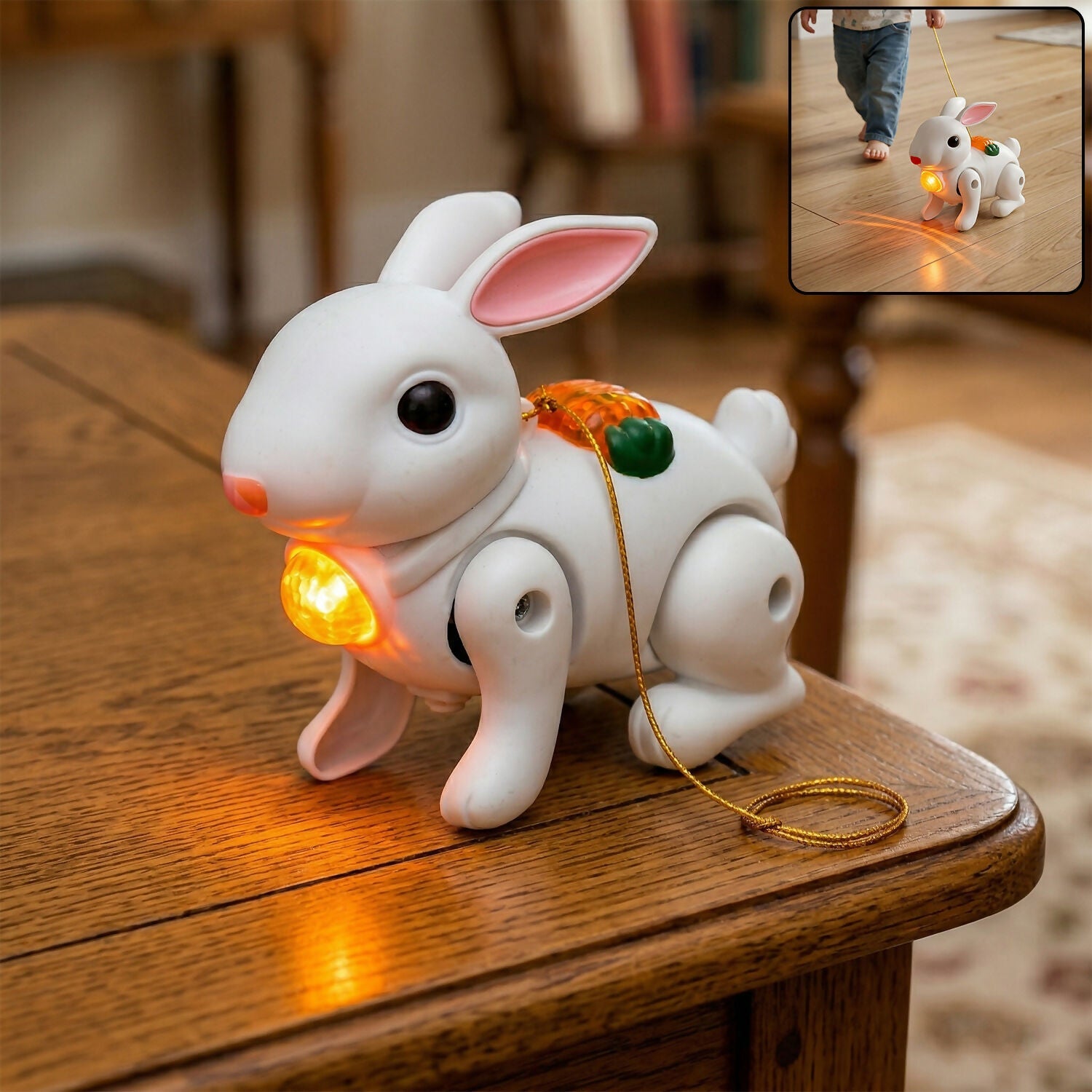 ALVENZA Crawling Rabbit Toy – Musical with Lights & Sounds for Kids