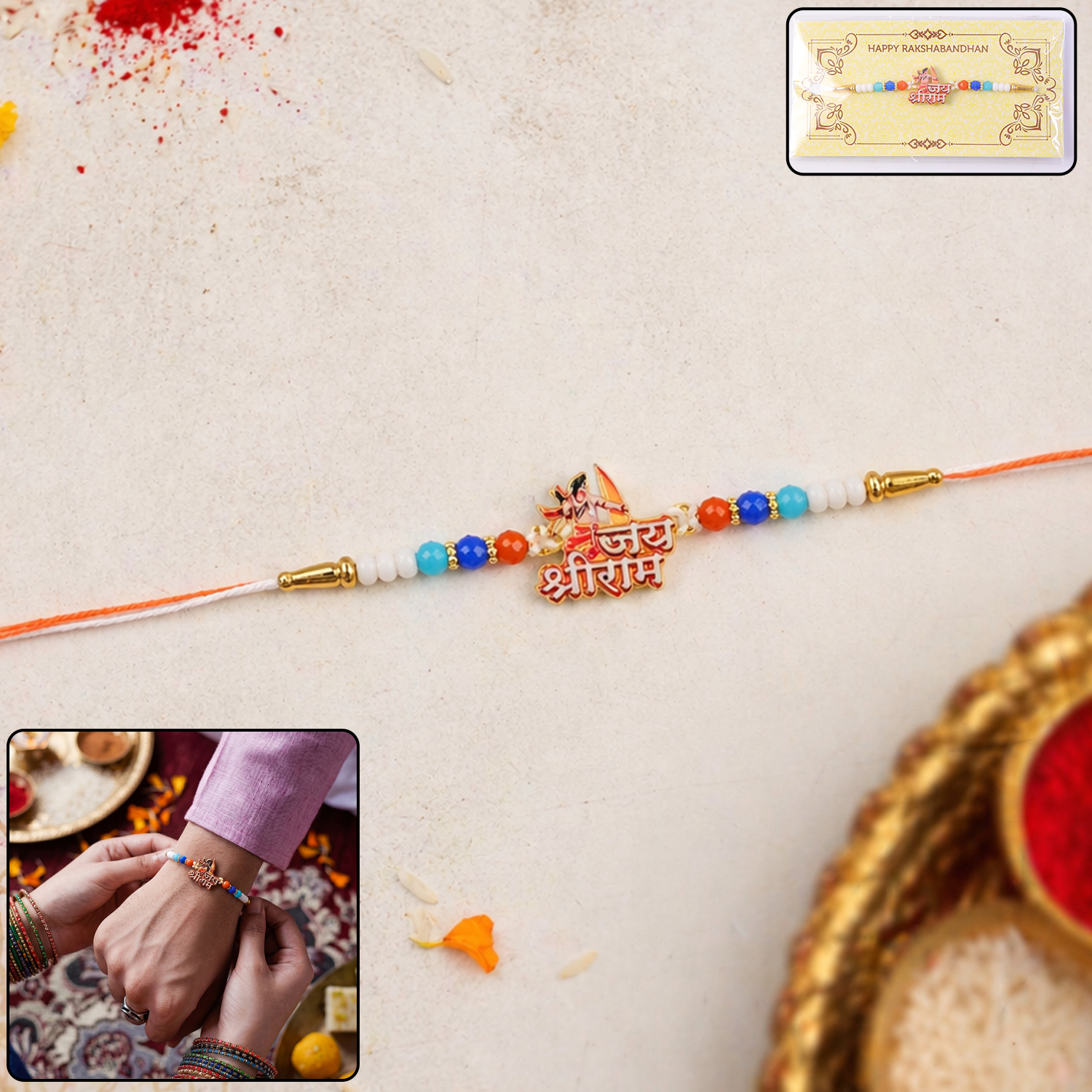 ALVENZA Jai Shri Ram Rakhi – Divine Blessings for Your Brother