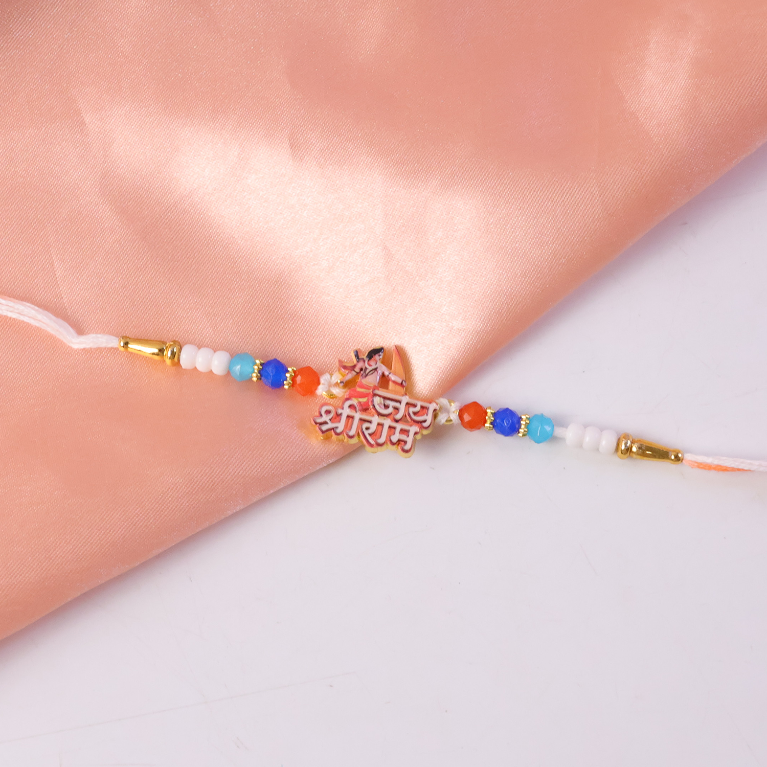 ALVENZA Lord Ram Beaded Rakhi – Stylish Religious Thread for Rakshabandhan