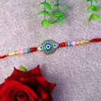 ALVENZA Evil Eye Rakhi – Protection & Vibrant Beads for Sibling Bond