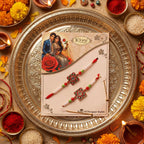 ALVENZA Rakhi – Traditional Pearl Beads Design for Raksha Bandhan