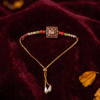 ALVENZA Rakhi – Traditional Pearl Beads Design for Raksha Bandhan