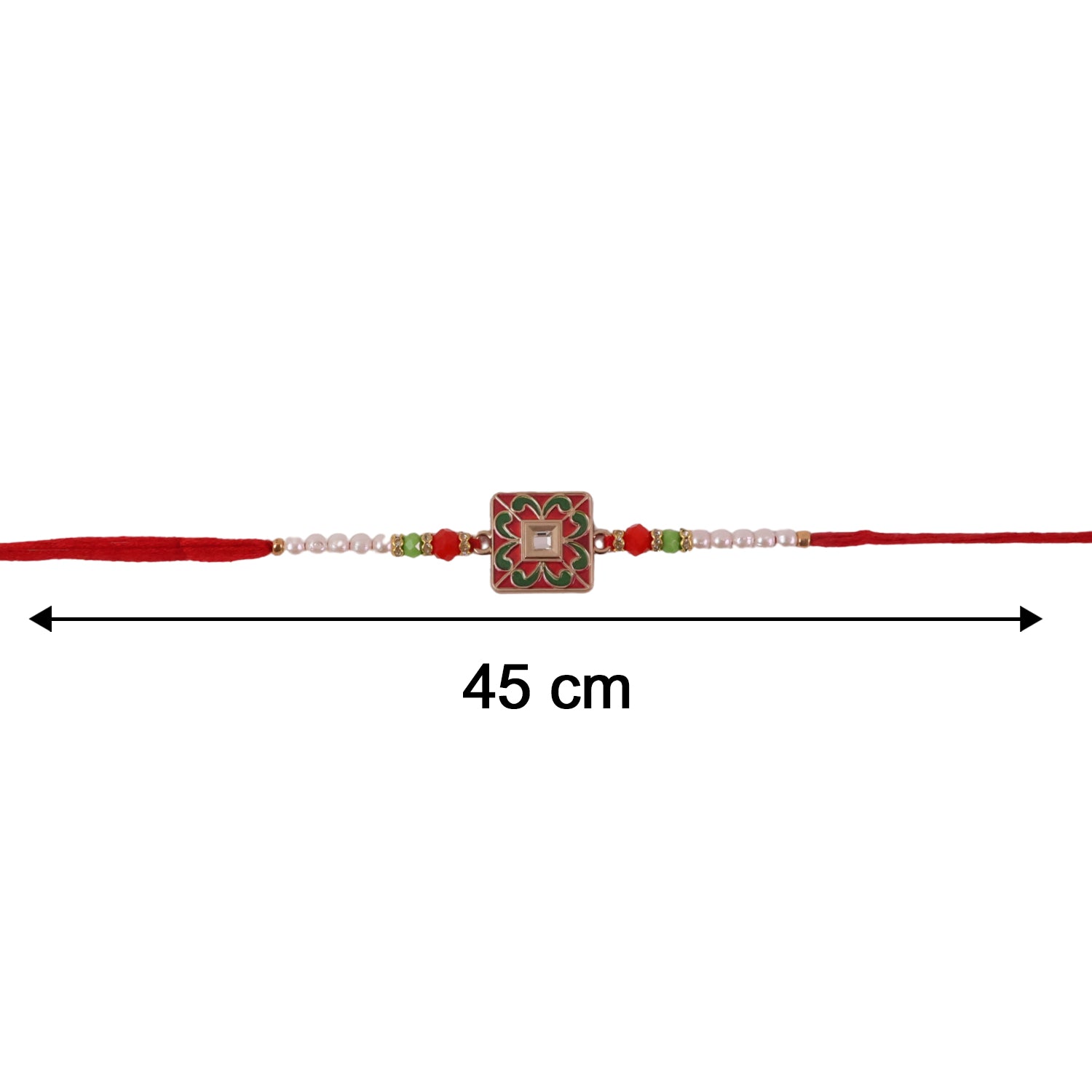 ALVENZA Rakhi – Traditional Pearl Beads Design for Raksha Bandhan