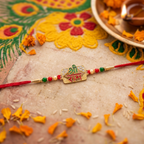 ALVENZA Shree Ram Rakhi, Spiritual Beaded Thread for Brother on Rakshabandhan