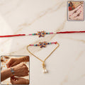ALVENZA Premium Rainbow Butterfly lumba Rakhi, Elegant Beads & Soft Thread