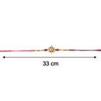 ALVENZA Divine Om Symbol Rakhi – Elegant Stones & Spiritual Design