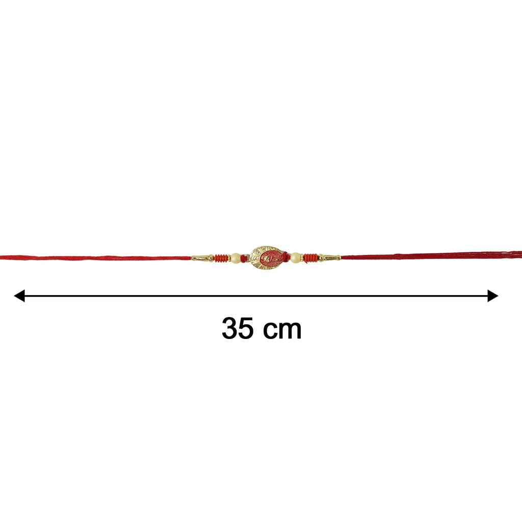 ALVENZA Traditional Rakhi – Elegant thread with decorative beads for Raksha Bandhan