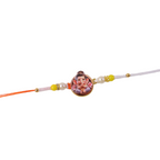 ALVENZA Ganesh Ji Premium Beaded Rakhi – Symbol of Blessings & Prosperity