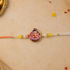 ALVENZA Ganesh Ji Premium Beaded Rakhi – Symbol of Blessings & Prosperity