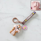 ALVENZA Cartoon Animal Silicone Keychain – Cute Rainbow Strap Accessory