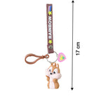 ALVENZA Cartoon Animal Silicone Keychain – Cute Rainbow Strap Accessory