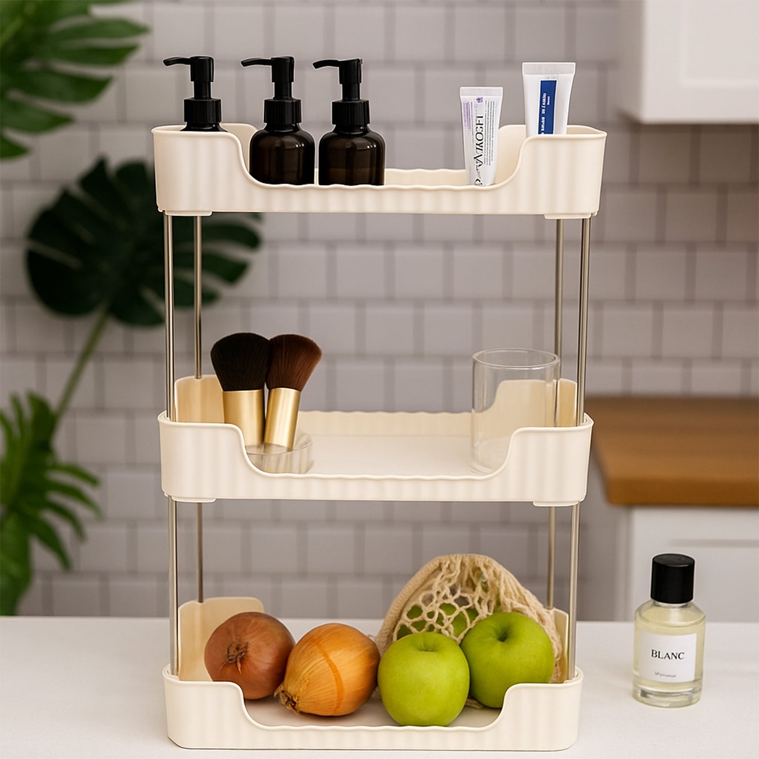 ALVENZA 3-Tier Storage Organizer Rack – Compact & Versatile Shelf