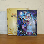 ALVENZA Radha Krishna Wall Frame – Divine Moonlight Artistic Decor