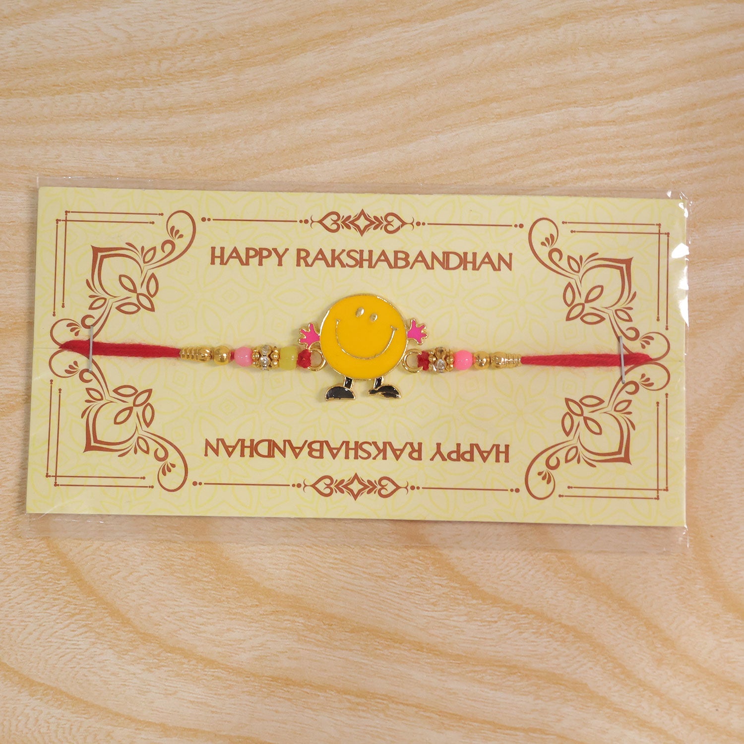 ALVENZA Smiley Kids Rakhi - Colourful Beads & Playful Design for Raksha Bandhan