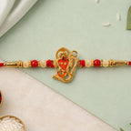 ALVENZA Lord Ganesha Rakhi - Designer Multicolor Beads for Brother