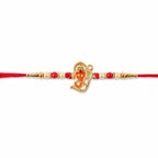 ALVENZA Lord Ganesha Rakhi - Designer Multicolor Beads for Brother