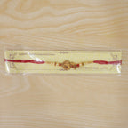 ALVENZA Golden Peacock Rakhi - Pearl Beads & Red Thread for Brother on Raksha Bandhan