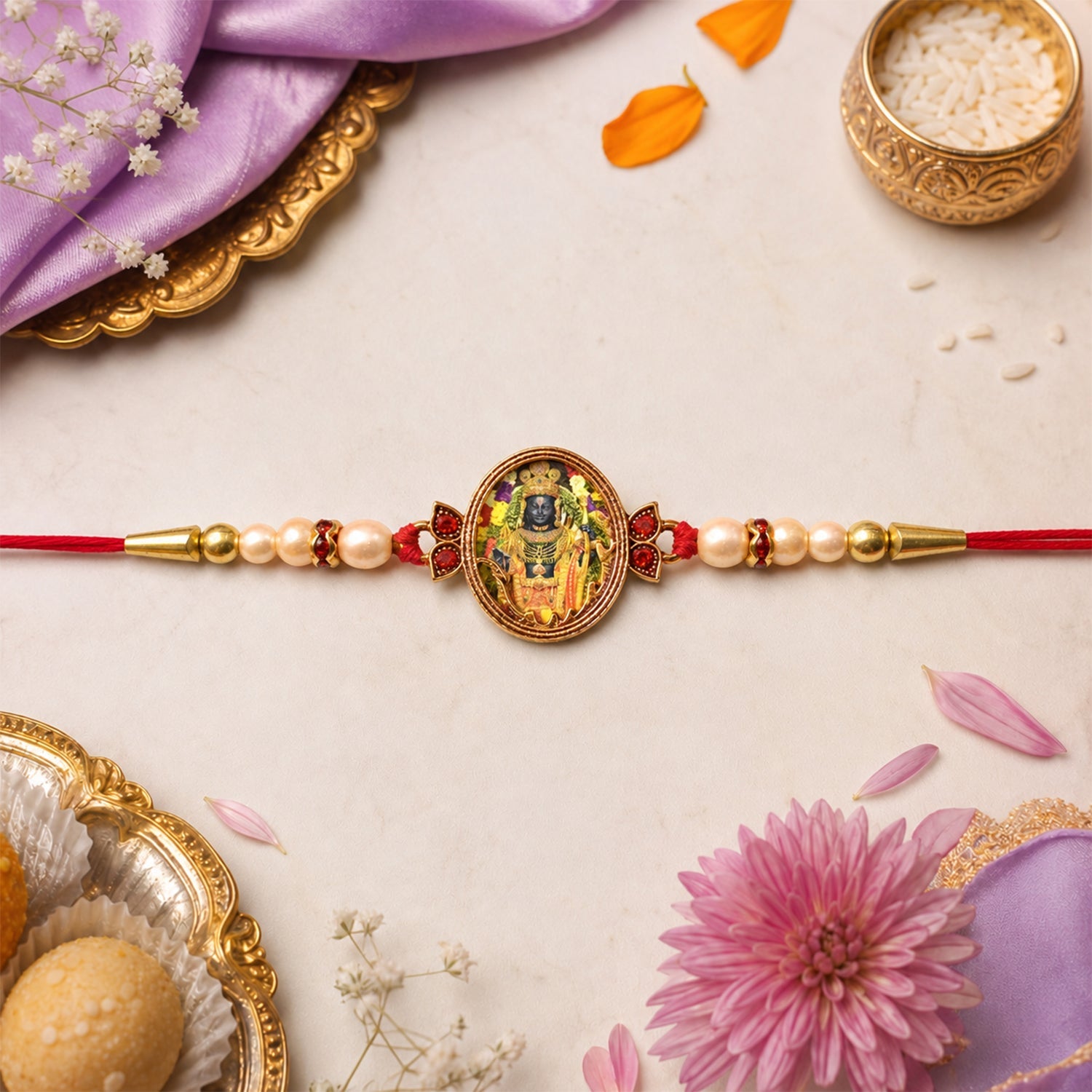 ALVENZA Maharashtrian God Motif Rakhi, Divine Protection & Blessings